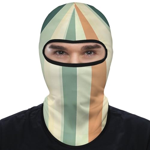 Balaclava para hombres Balaclava Ski Retro a rayas Máscara facial de invierno Cubierta facial para ciclismo miniatura 7