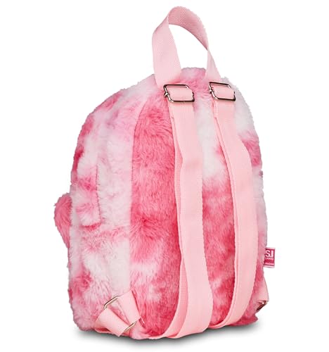 Sac à dos licorne en fourrure rose aux finitions soignées SJ GANG