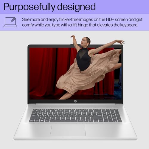 Image of HP 17.3 inch FHD Touchscreen Laptop - AMD Ryzen 5 7430U CPU, 250 Nits IPS Display, Webcam, Wifi6, Win 11 Pro for Business & Students(32GB RAM 1TB SSD)