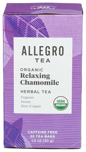 Allegro Tea, Organic Relaxing Chamomile Tea Bags, 20 ct
