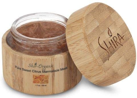 Shira Shir-Organic - Máscara facial de mermelada cítrica pura para eliminar la opacidad y las células muertas de la piel, mejora la textura de la