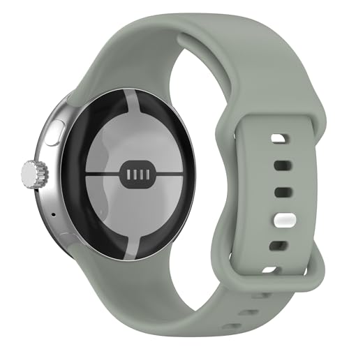 [Miitech] �o���h Google Pixel Watch 4 / 3 45 mm Pixel Watch 4 / 3 / 2 / 1 41mm �Ή� �����x���g �V���J�Q���� �������� �_�炩�y�� �ʋC �j�����p �݊����ۏ� (�O���[�O���[��)