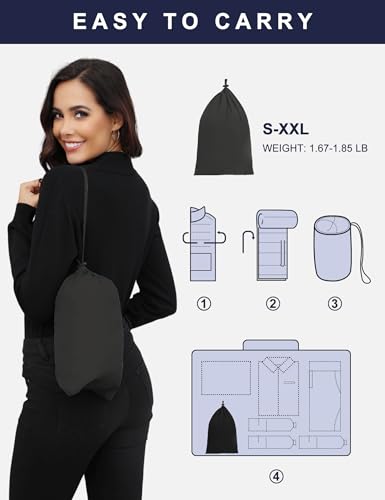 ANOTHER CHOICE Womens Packable Puffer Jacket, Lightweight Puffer Coat with Hood Winter Puffy Jacket for Women4