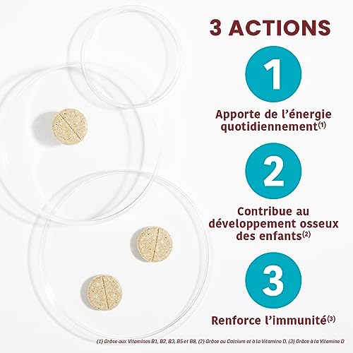 Santarome Bio Phyto - Vita'max Multivitamines Enfant - 12 Vitamines & 7 Minéraux, Acérola - Complément alimentaire Tonus et Vitalité - 30 comprimés – Image 4