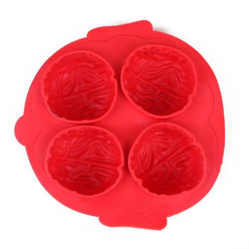 Molde de silicona para hielos en forma de cerebro miniatura 2