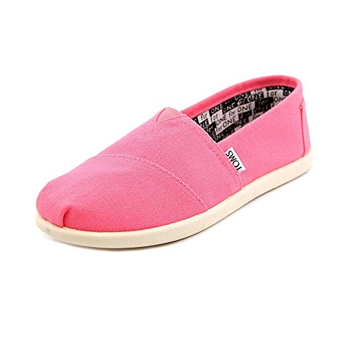 Correct Title: Toms - Summer Classics Youth Shoes In Pink Canvas, Size 6M US Big Kid