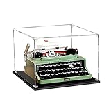 Hosdiy Acrílico Vitrina Caja de Exhibición Compatible con Lego 21327 Máquina de Escribir ( Solo Vitrina, Sin Lego Modelo Incluido )