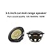 2pcs 3.5-inch bullet guided mid-range speaker, car center speaker, luxury car two-way three-way 3-inch mid-range speaker