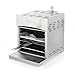 Fire Mountain Pizza & Steak Grill - 4kW, Stainless Steel, Multi-Height Cooking, Cooks Any Meat, Pizza & More, Gas, Table Top Design, Portable