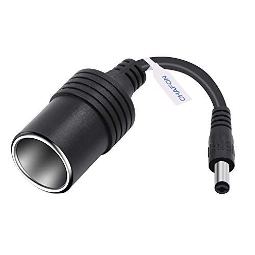 CHAFON Female Cigarette Socket to DC 5.5mm x 2.1mm for Car Charger UPS Battery Backup and Portable Generator