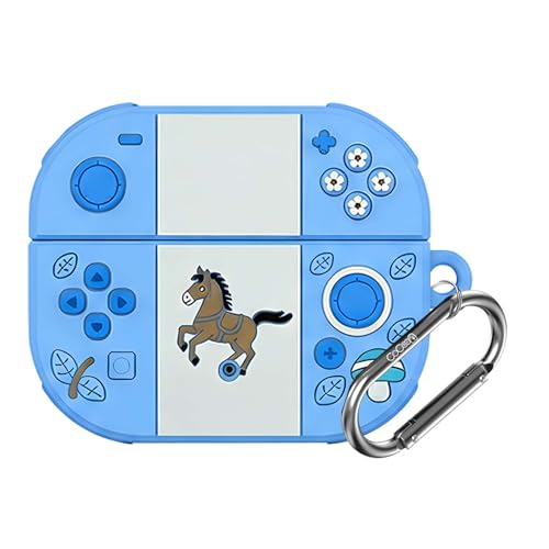 Image of Cartoon Silicone Case Cover Compatible for OnePlus Nord Buds 4 Pro (Sky Blue Horse)