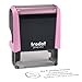 Produktbild Trodat Personalisierter Stempel mit Logo und Text  Selbstfärbender Printy Pastell 4912 Rosa inklusive Grafik und Wunschtext, Abdruck 47 x 18 mm