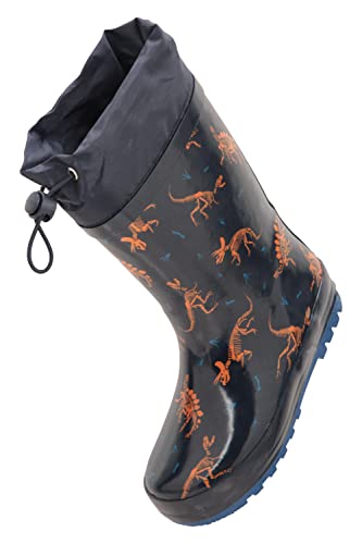 Mountain Warehouse Pattern Junior Rain Boots - Cute Kids Wellies Light Teal Kids Shoe Size 9 Us #TOP4