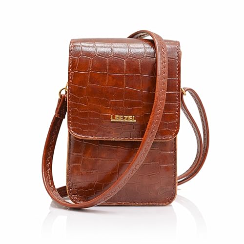 Image of LEEZEL Women's Girls Wallet Sling Bag for Mobile Cell Phone Holder