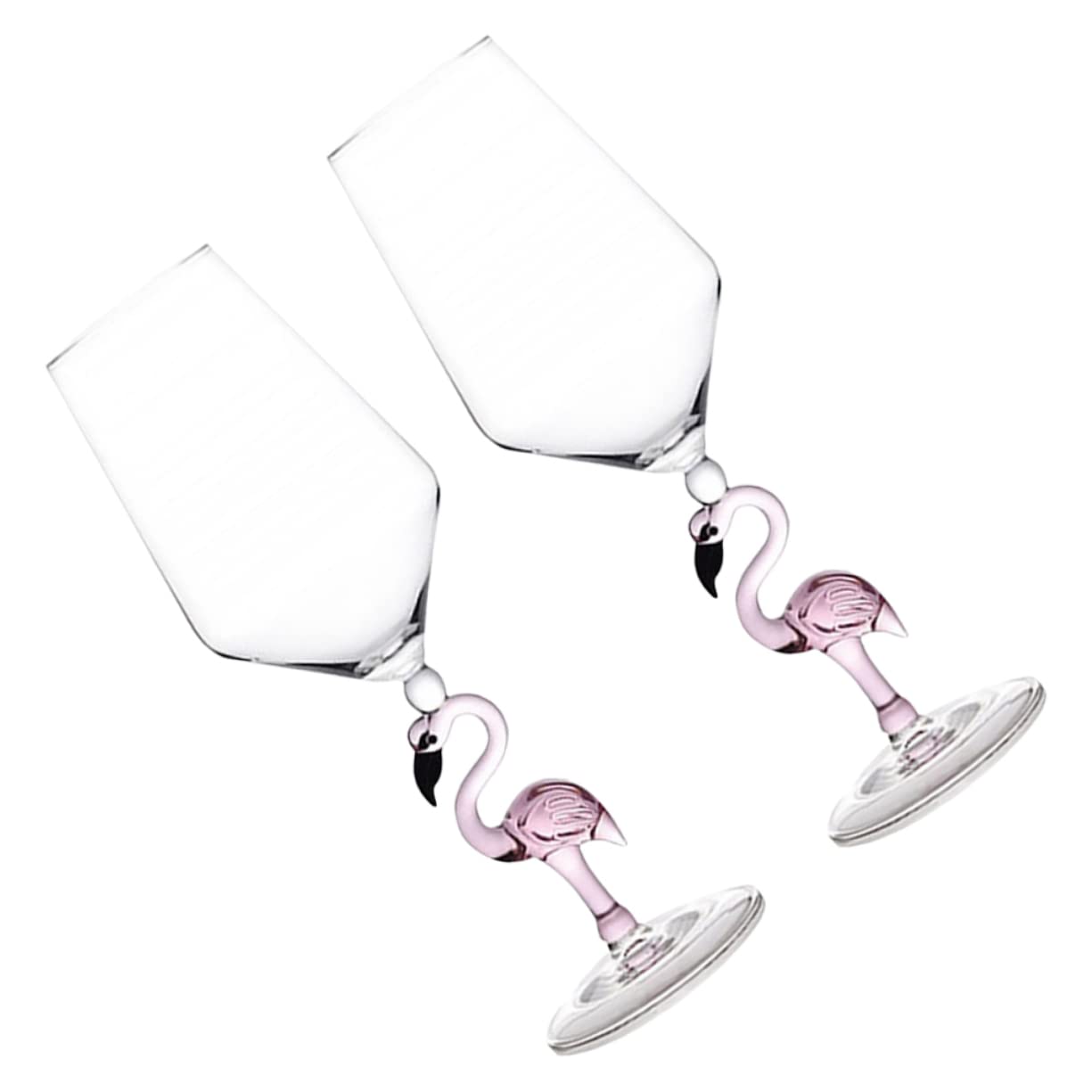 Verres à vin flamant rose 330ml verre résistant design créatif pour bar et soirée