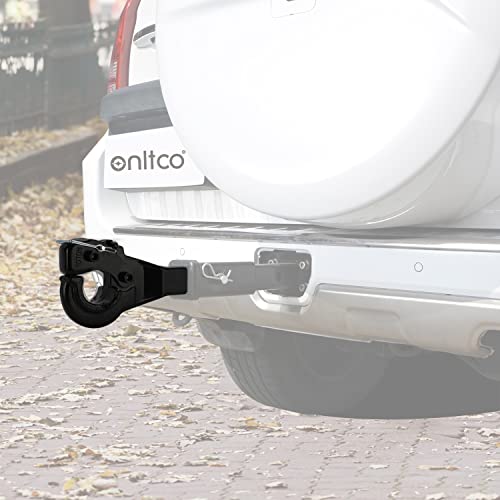 Onltco Pintle Hitch Receiver Hook 10 Ton For 2” Hitches Hitch Hook Military Receiver 20000Lbs #TOP5