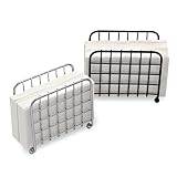 2 Stück Serviettenhalter, Serviettenständer aus Metall 12 X 6,5 cm Servietten Halter Moderner Papierhandtuchhalter für Restaurant Hotel Café Küche (Schwarz, Silber)
