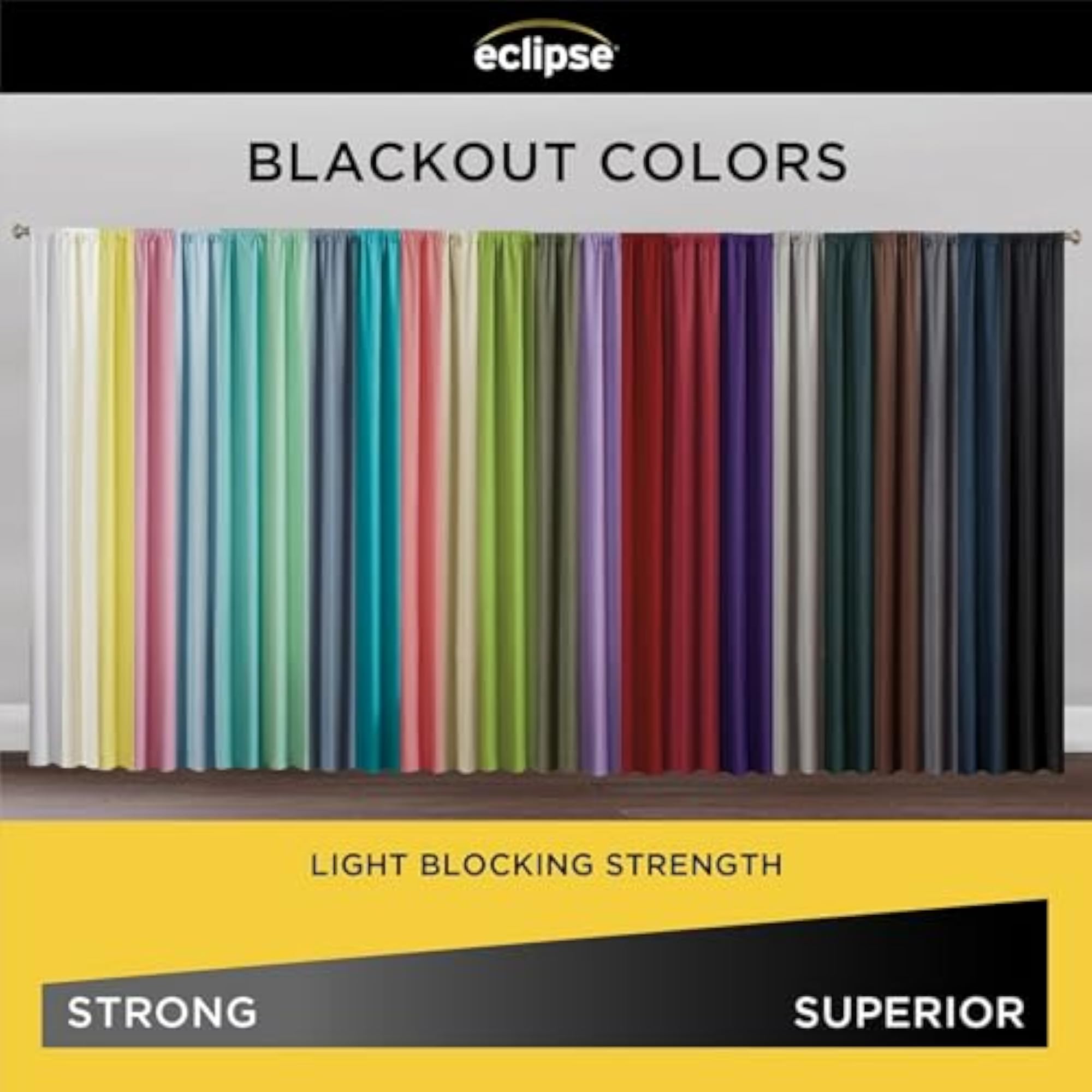 Kendall Blackout Curtain, 63 Inch Length, White