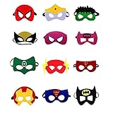 🎃 FAVOR DE FIESTA DE MÁSCARA DE SUPERHÉROE: ¿Si está buscando el juguete favorito popular para la fiesta de cumpleaños de su hijo y no busca más que juguetes aburridos para bebés? ¡Las máscaras de superhéroes son la elección perfecta para tu familia! Con muchos personajes diferentes, puedes cambiar fácilmente tu apariencia. Este juego traerá más felicidad y diversión a tus hijos.