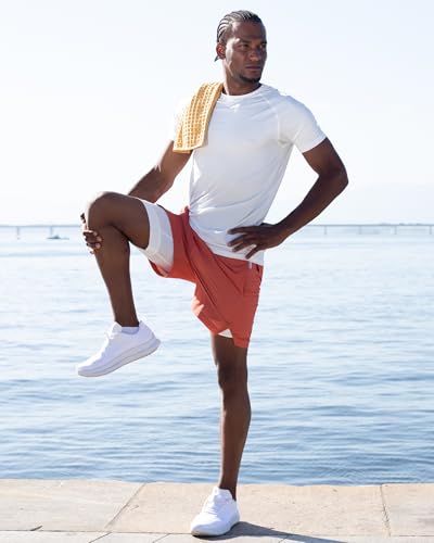 Image of maamgic Mens 5 inch Gym Running Shorts for Men 2 in 1 Quick Dry Workout Athletic Shorts
