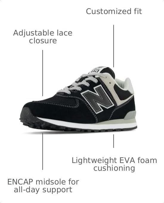 Image of New Balance Kids 574 Bungee Lace (Infant /Toddler)