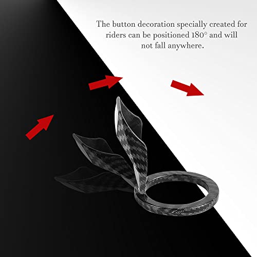 Universal Engine Start/Stop Button Cover, Car Power Control Zinc Alloy Trim, Push To Start Button Cover Key Protective Cover, One Button Start Button Cover Fit For Most Car Interior (Carbon Fiber) #TOP2