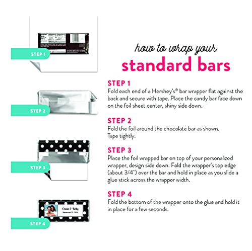 Rustic Wedding Favors For Guests Personalized Wrappers For Chocolate Bars (25 Pack) - Bridal Shower Favors For Guests #TOP2