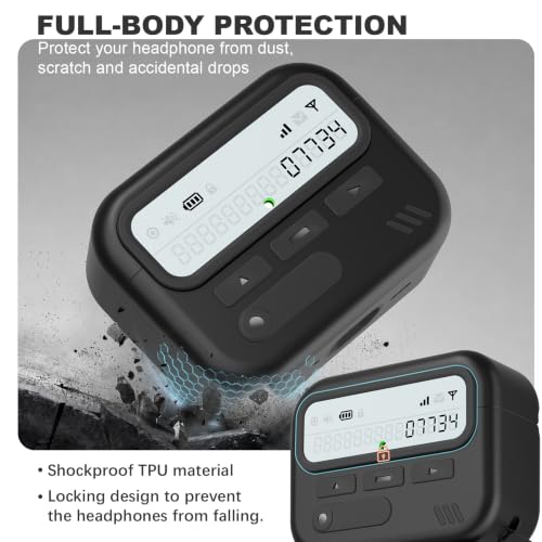 Image of for AirPods Pro 3 Case with Safty Lock,Retro Inspired Pager Style (Black)