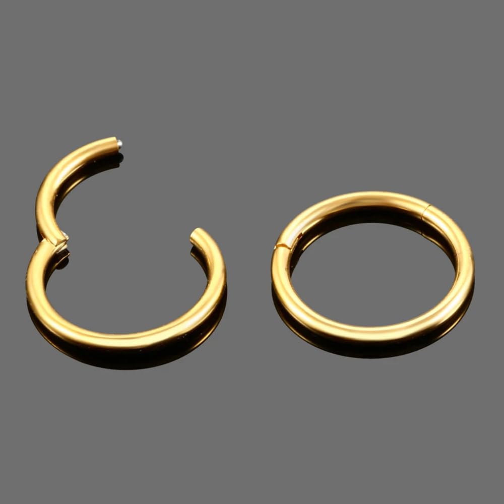Vankula Pesos Dilataciones Oreja tapones dilata 10 PCS Pendientes túnel acero inoxidable Expansores Estiramiento Piercing 8mm 10mm