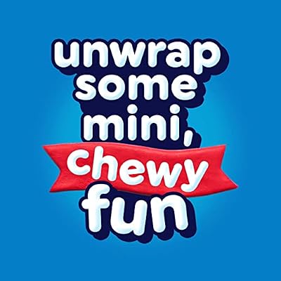 Airheads Mini Candy Bars, Taffy Variety Pack, Individually Wrapped Bulk Candy, Six Assorted Fruit Flavors Artificially Flavored, 80 Count Bag (4-Pack)