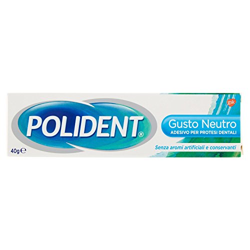 Polident  Adhesivo para prótesis dentales, obstaculiza la infiltración de las partículas de comida sin zinc sin sabor  40 g