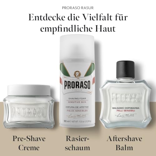 Image of Proraso Pre Shave Conditioning Cream - Oatmeal & Green Tea - Nourishing & Gentle Formula for Sensitive Skin - Premium Italian Pre Shave Cream - 3.6oz (Pack of 6)