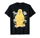 Periquito con Margaritas Periquito Amarillo Camiseta