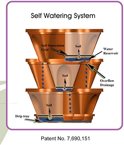 Nancy Janes Stacking Planters P1360 P1361 Terracotta Planter, 12" #TOP4
