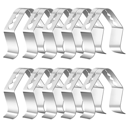 10 Pieces 3-Hole Probe Holder, Clip Meat Grill Temp Probe Clip Barbecue Universal A Style Design Probe Holder, Three Hole for Ambient Thermometer Temperature Readings Grill Ovens