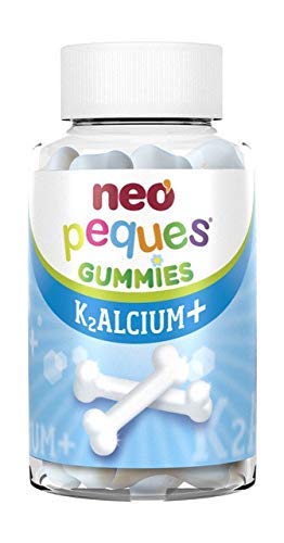 NEO PEQUES | Gummies Kalcium + | 30 Gominolas | Con Calcio y Vitaminas K2 y D3 | Favorecen la Absorción de Calcio | Caramelos Masticables para Niños | Sabor Yogur Cover
