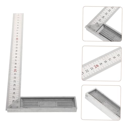 HOMSFOU 2pcs Stainless Steel Carpenter Square Shape Ruler Right Angle Ruler for Woodworking Measuring Accuracy - Image 9