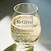 HAYOOU Retirement Gift,Personalized Retired Gifts for Woman,Men,Funny Retired Gifts for Boss,Coworker,Friends 15 Oz Wine Glass