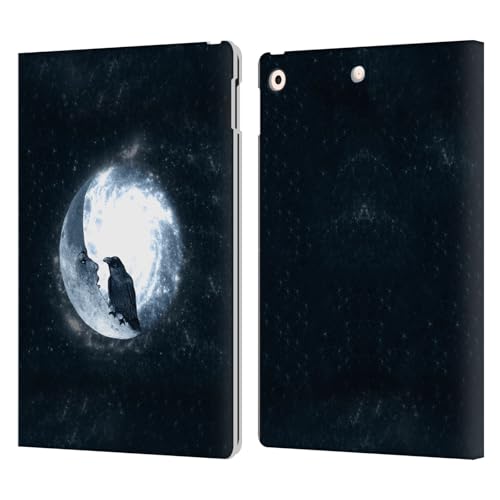 Étui iPad 10.2 Barruf Crow and Its Moon pour lire et travailler en voyage