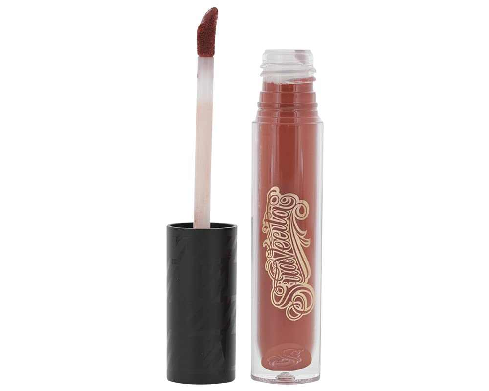 Suavecita Lipgrip Matte Liquid Lipstick Dancing Queen Brick Red With Hints Of Pink Lip Color Long Lasting Lip Makeup