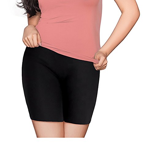 Buy Enamor Women's Shorts (Black, L 