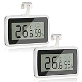 ⏩ 【Pantalla LCD e indicador de comodidad】 Adopta una pantalla LCD de 5,2 cm * 2,5 cm / 2,0 '' * 1,0 '', que es fácil de leer. El termómetro digital para refrigerador con pantalla LCD no solo puede mostrar termómetro higrómetro, sino que también tiene 6 tipos de indicación de expresión de comodidad, a través de cambios de expresión facial, le permite dominar la comodidad del entorno circundante, ideal para monitorear las condiciones de vida y la salud de la familia.