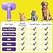 Hertzko Self Cleaning Slicker Brush for Dogs and Cats - Pet Hair Brush for Shedding Long and Short Hair - Easy Clean Retractable Bristles - Cat and Dog Grooming Tool - Purple