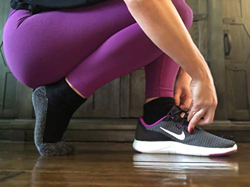 Loose Fit Stays Up Women's And Men's Quarter Socks 3 Pack (Medium, Black) #TOP7