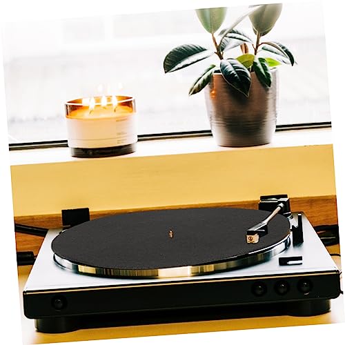 TEHAUX 2 Pçs Tapete De Registro De Substituição Tapete De Disco De Vinil Tapete De Lã Tapete De Vini
