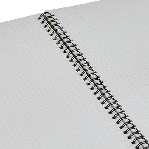 Image of amazon basics Dot Grid Notebook, 100 Pages, A4 Size (8.5x11 inches), Dotted Pattern 5MM, Kraft Cover, Pack of 2