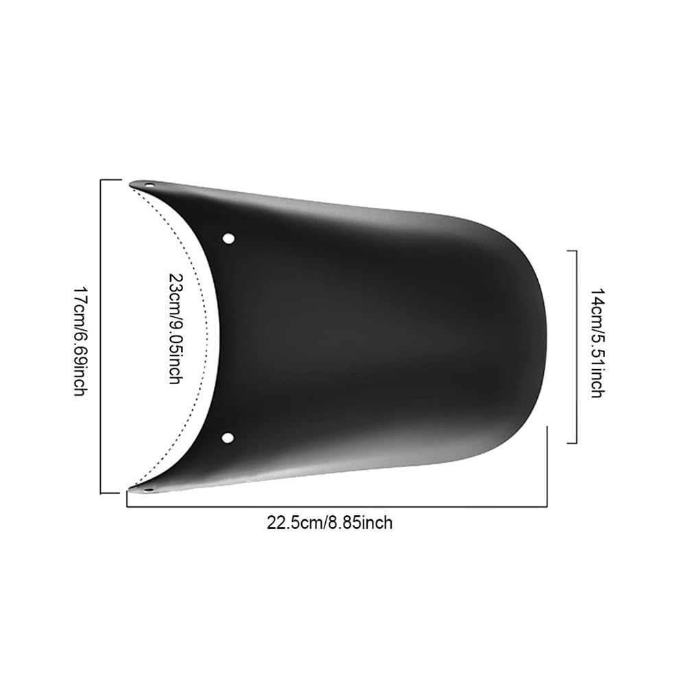 parafango anteriore moto Parafango paraspruzzi parafango parafango allungabile universale per moto anteriore/posteriore per 20 cm-23 cm