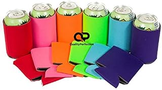 QualityPerfection Blank Can Cooler Sleeves - Beer,Soda,Drink Coolies Sleeves | Soft,Insulated,Collapsible Coolers |