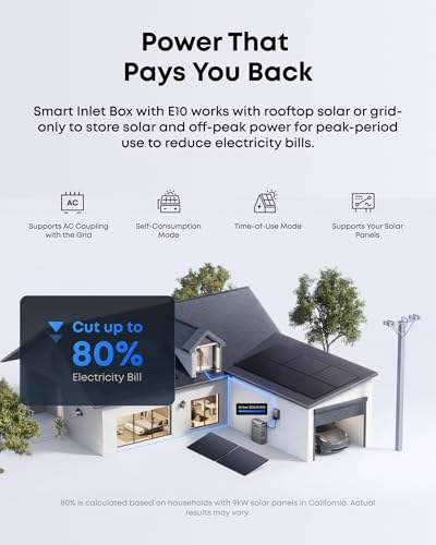 Image of Anker SOLIX Smart Inlet Box, Manual Whole-Home Backup with Smart Daily Savings for E10, Reduce Up to 80% Bills, NEMA 3R Weatherproof, Plug & Play, Storm Guard Mode