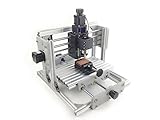  Sin ensamblar DIY 2500MW Grabador láser y CNC PCB Grabador CNC para materiales blandos Latón/aluminio, etc. Láser para madera/bambú / cuero/plástico, etc. (Color oscuro, opaco, Materils)